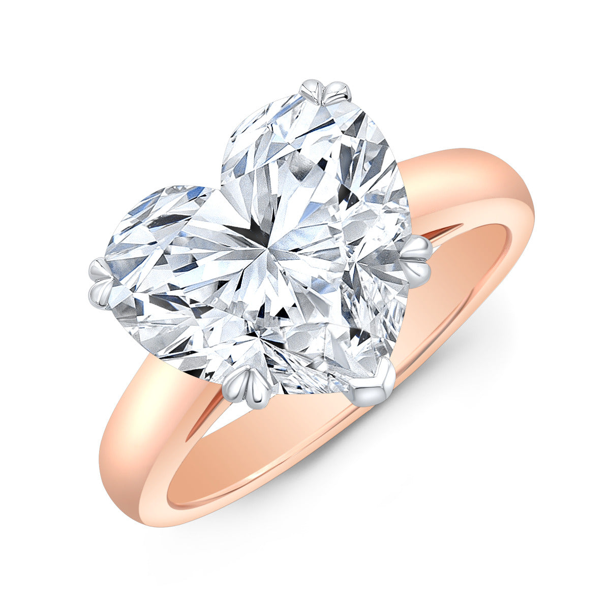 Classic Solitaire - Heart Engagement Ring