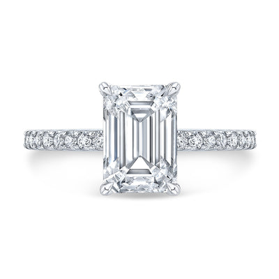 Petite - Emerald Engagement Ring