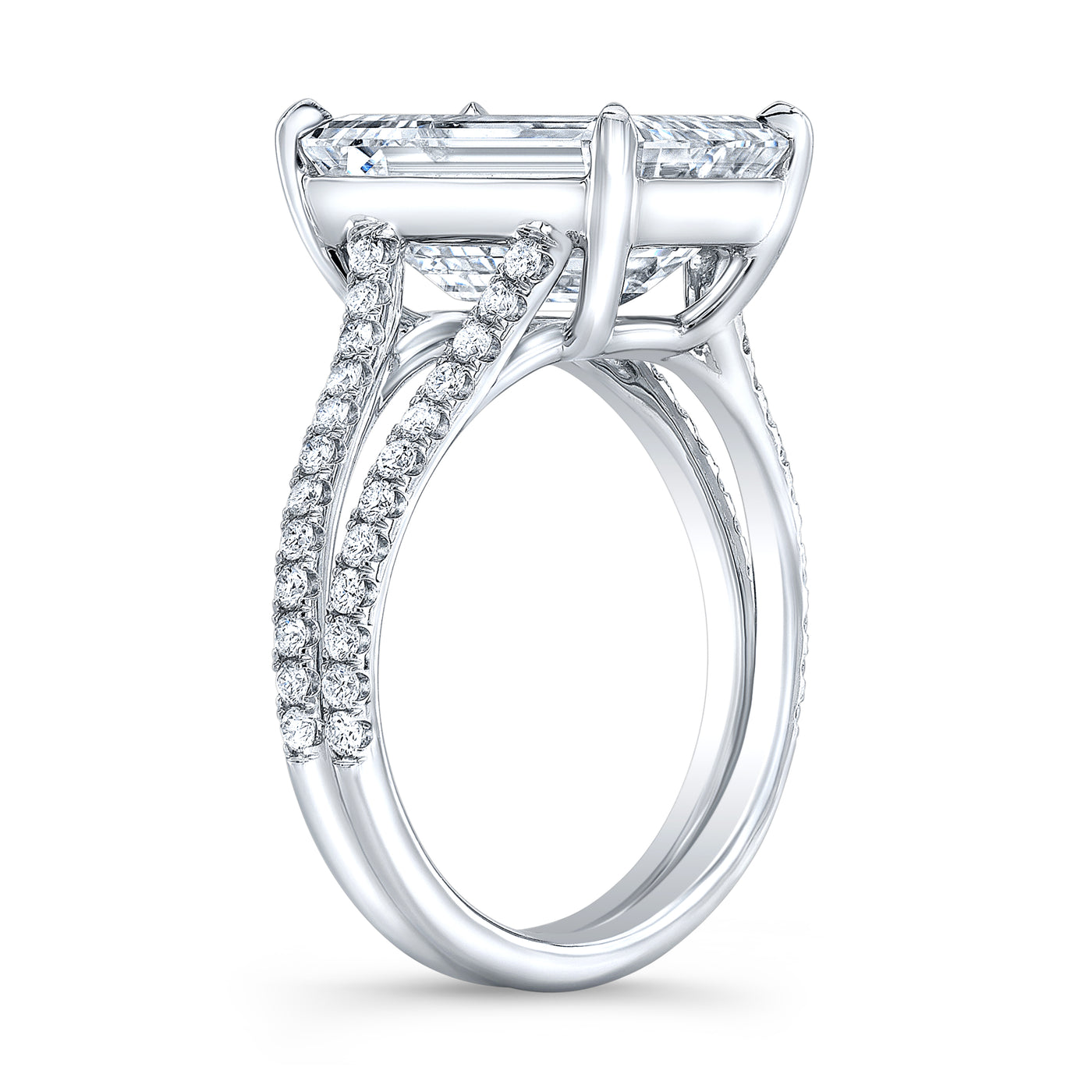 Split - Emerald Engagement Ring
