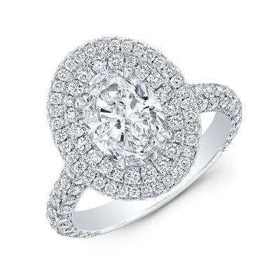 Double Halo - Oval Engagement Ring