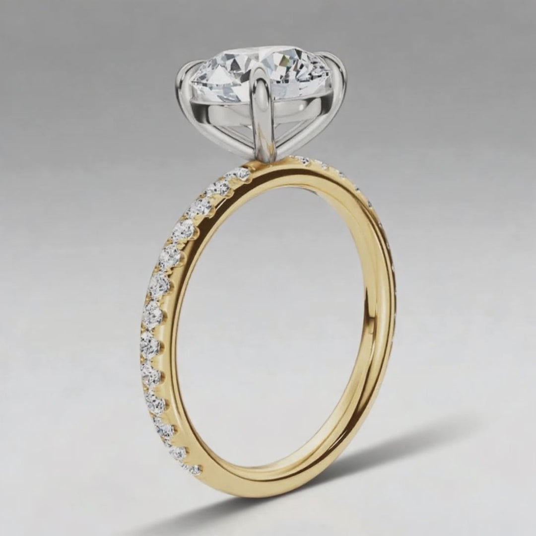 Accented Round French Pave