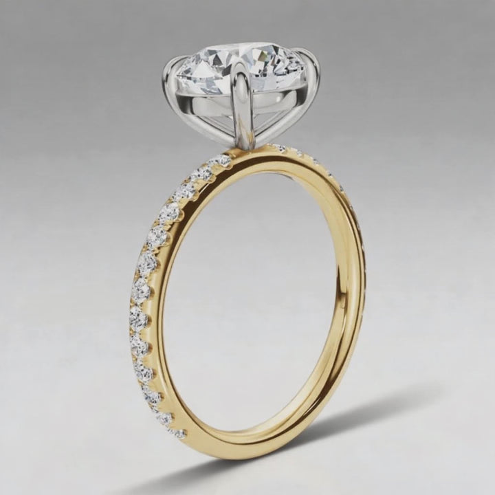 Accented Round French Pave