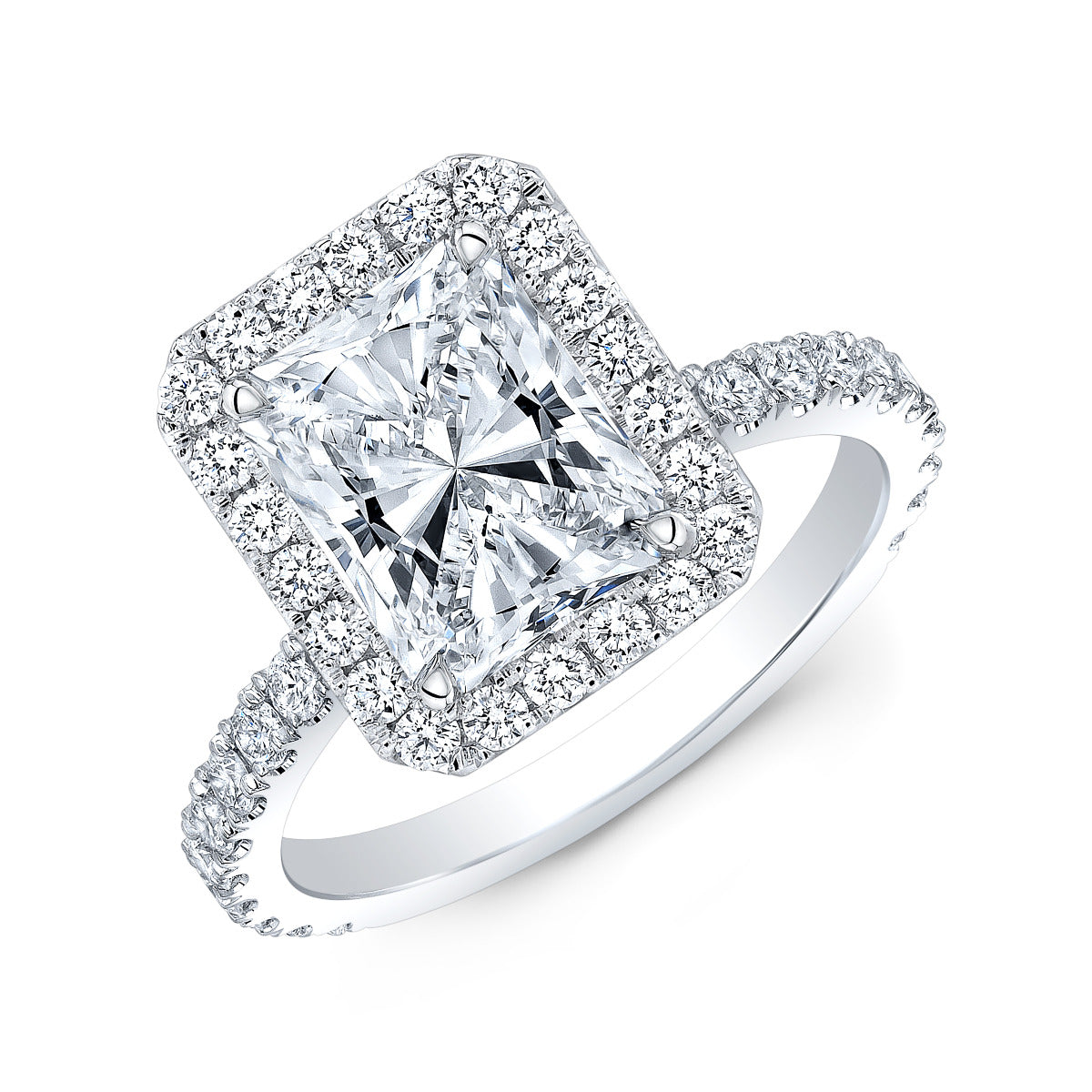 Halo - Radiant Engagement Ring