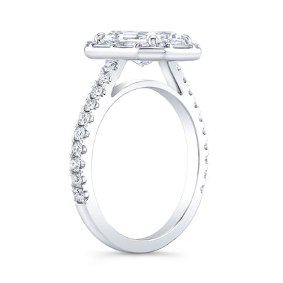 Halo - Antique - Radiant Engagement Ring