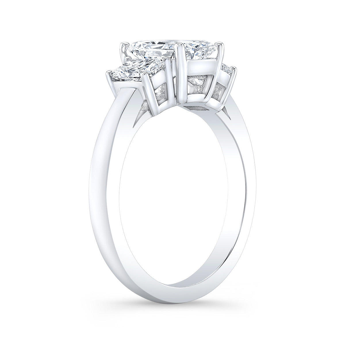 3 Stone - Radiant Engagement Ring