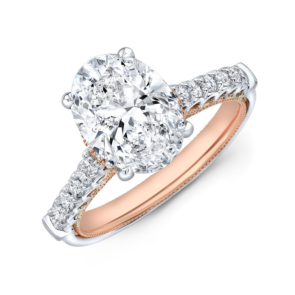 Pinkish - Oval Engagement Ring