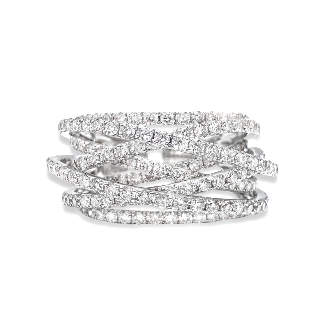 Diamond Twist 14kt Ring