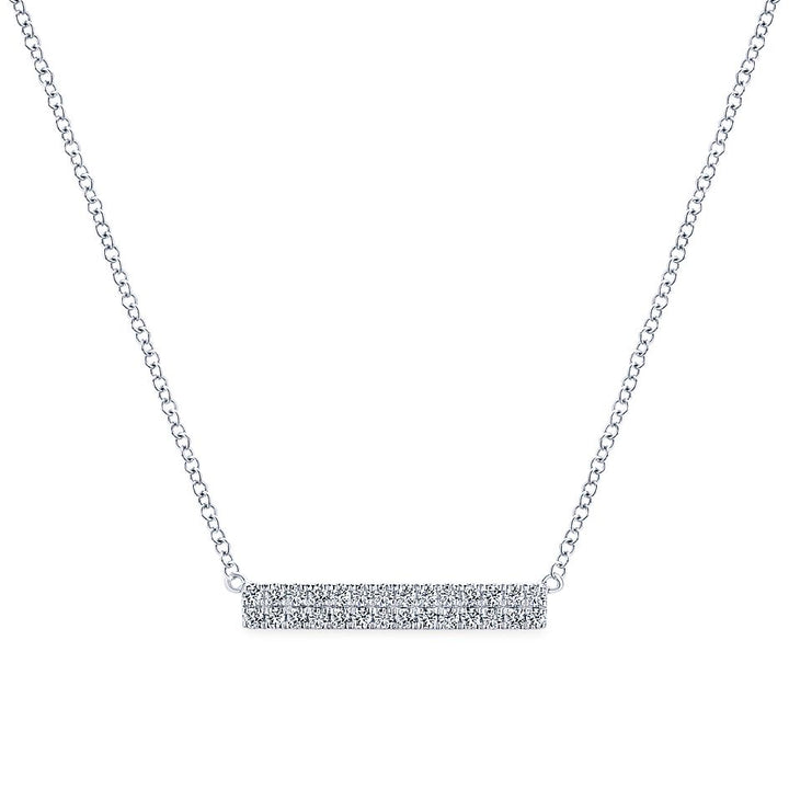 Diamond Gold Bar Necklace